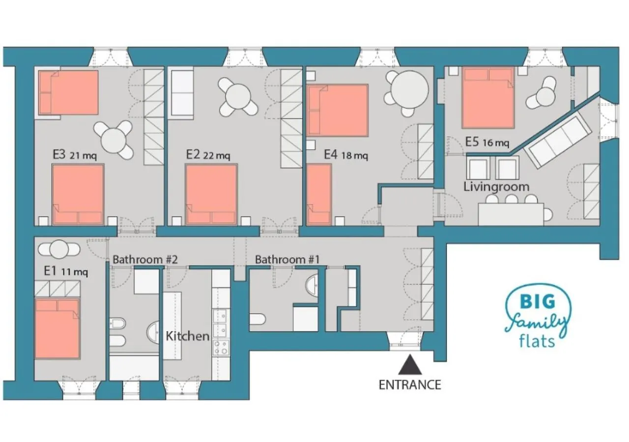 Apartment Bigfamilyflats - Spanish Steps Rome